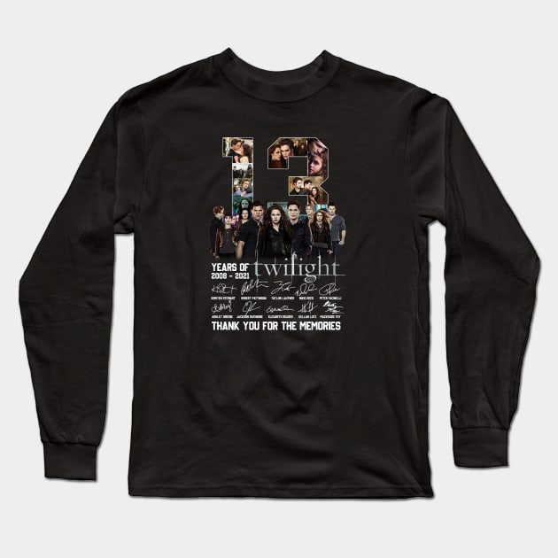13 Years Of The Twilight Saga Signature Long Sleeve T-Shirt by Stephensb Dominikn